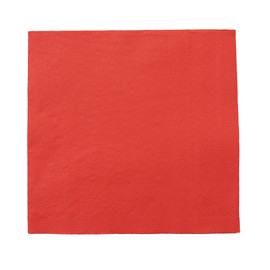 Servietten Tissue Basic 1/4 Falz / 40x40cm / 3-lagig / rot (PACK=100 STÜCK) Produktbild
