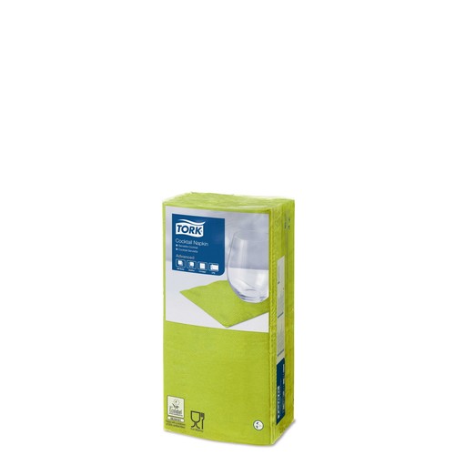 Servietten 1/4 Falz / 24x24cm / 2-lagig / limone / Tork 477822 (PACK=200 STÜCK) Produktbild Additional View 2 L
