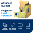 Servietten 1/4 Falz / 24x24cm / 2-lagig / limone / Tork 477822 (PACK=200 STÜCK) Produktbild Additional View 4 S