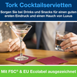 Servietten Cocktail 1/4 Falz 24x24cm / 2-lagig / bordeauxrot (PACK=200 STÜCK) Produktbild Additional View 6 S