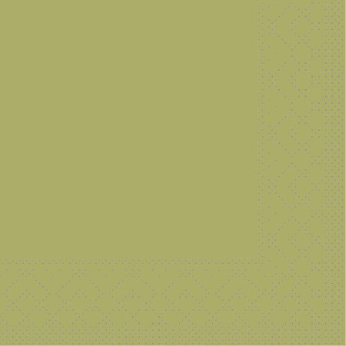 Servietten Tissue Basic 1/4 Falz 24x24cm / 3-lagig / oliv (PACK=150 STÜCK) Produktbild