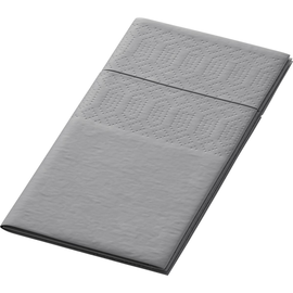Servietten Zelltuch 1/8 Falz / 33x33cm / 3-lagig / granite grey / Duni (PACK=250 STÜCK) Produktbild