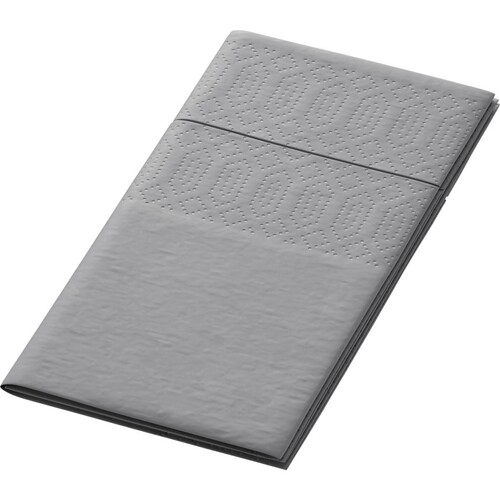 Servietten Zelltuch 1/8 Falz / 33x33cm / 3-lagig / granite grey / Duni (PACK=250 STÜCK) Produktbild