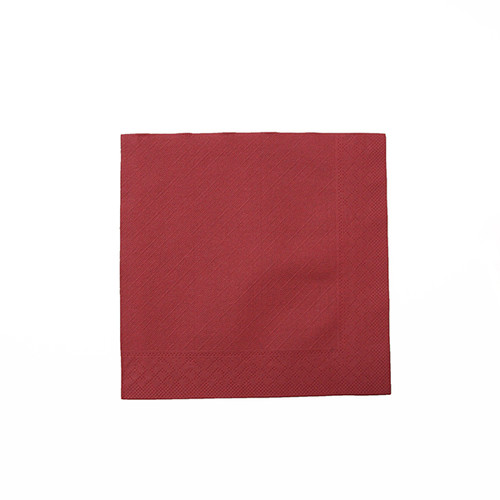 Servietten Tissue Deluxe Basic 1/4 Falz / 40x40cm / 4-lagig / bordeaux (PACK=50 STÜCK) Produktbild