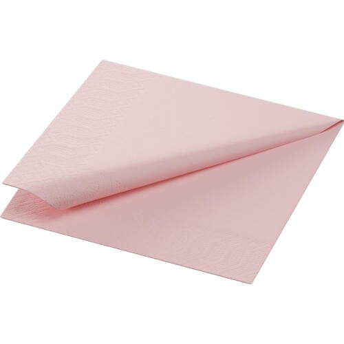 Servietten Zelltuch 1/4 Falz / 24x24cm / 3-lagig / mellow rose / Duni (PACK=250 STÜCK) Produktbild