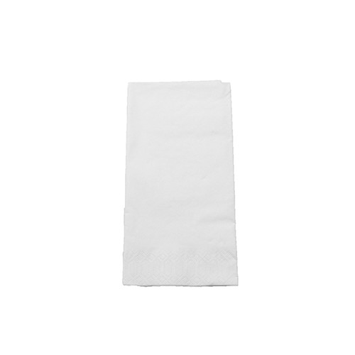 Servietten Zelltuch 1/8 Falz / 40x40cm / 3-lagig / weiß / Duni (PACK=250 STÜCK) Produktbild Front View L