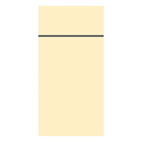Besteckserviettentaschen Duniletto Slim 40x33cm / cream / Duni (PACK=65 STÜCK) Produktbild Front View L