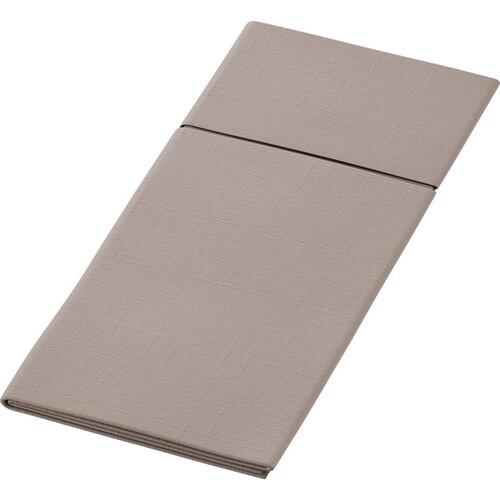 Besteckserviettentaschen Duniletto Slim 40x33cm / greige / Duni (PACK=65 STÜCK) Produktbild Front View L
