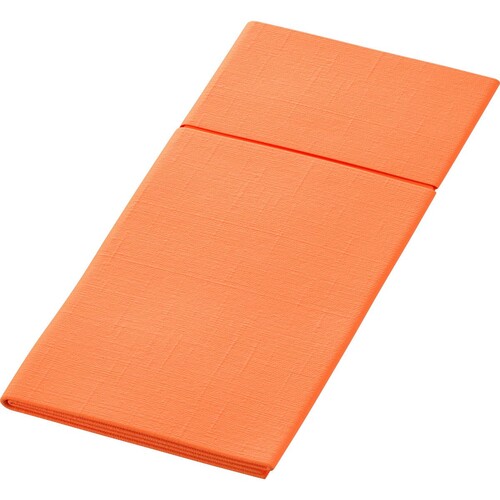 Besteckserviettentaschen Duniletto Slim 40x33cm / Sun Orange / Duni (PACK=65 STÜCK) Produktbild Front View L