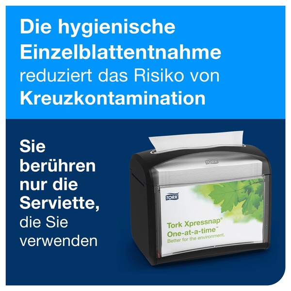 Servietten für Spender 1-lagig / weiß 21,3x33cm / 10840 / Tork / Universal N4 (KTN=9000 STÜCK) Produktbild Additional View 6 XL