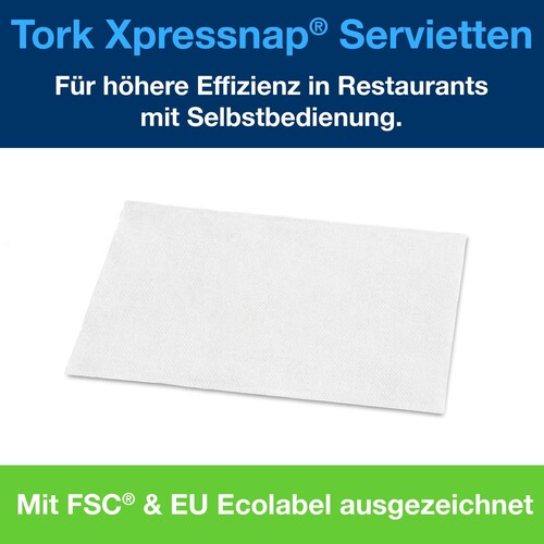 Servietten für Spender 2-lagig / weiß 21,3x16,5cm / 15850 / Tork / Premium N4 (KTN=8000 STÜCK) Produktbild Additional View 8 L