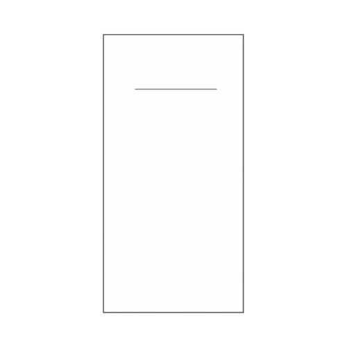 Besteckserviettentaschen Linclass Premium 1/8 Falz / 40x40cm / weiß (PACK=75 STÜCK) Produktbild Front View L