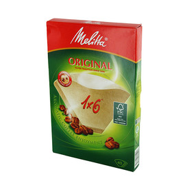 Kaffee-Filtertüten braun Melitta 1x6 (PACK=40 STÜCK) Produktbild