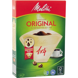 Kaffee-Filtertüten naturbraun Melitta 1x4g (PACK=80 STÜCK) Produktbild