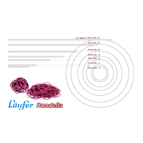 Gummiringe ø 100mm rot Läufer 50741 (KTN=1000 GRAMM) Produktbild Additional View 1 L