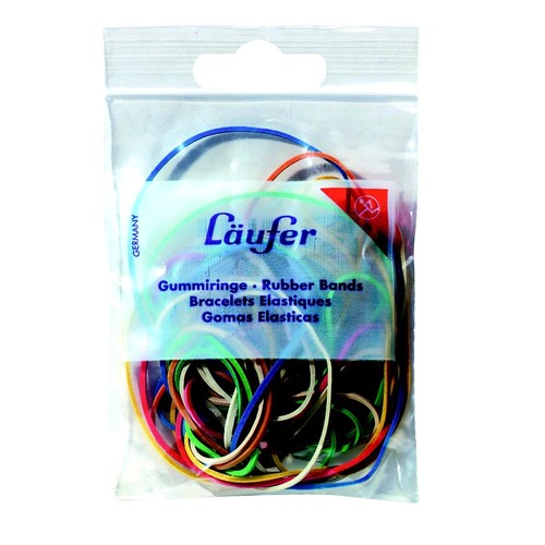 Gummiringe verschiedene Größen farbig sortiert Läufer 50999 (BTL=10 GRAMM) Produktbild Front View L