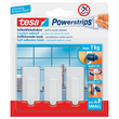 Powerstrips Haken Small Classic bis 1kg Haftkraft weiß Tesa 57530-00013-01 (PACK=3 STÜCK) Produktbild