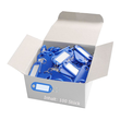 Schlüsselanhänger mit S-Haken und auswechselbaren Etiketten 52x21x3mm blau Kunststoff Wedo 262.8034.03 Produktbild