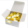 Schlüsselanhänger mit S-Haken und auswechselbaren Etiketten 52x21x3mm gelb Kunststoff Wedo 262.8034.05 Produktbild
