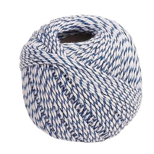 Aktengarn aus Baumwollzwirn 10g blau/weiß 254531 (RLL=10 GRAMM) Produktbild Front View L