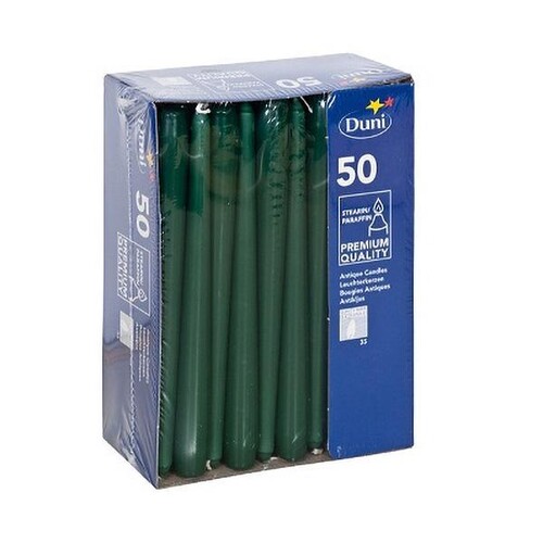 Leuchterkerzen 250x22mm / jägergrün / Duni (PACK=50 STÜCK) Produktbild Additional View 1 L