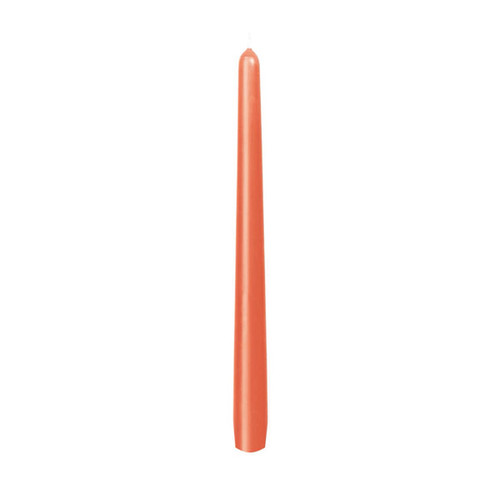 Leuchterkerzen 250x22mm / mandarin / Duni (PACK=50 STÜCK) Produktbild Front View L
