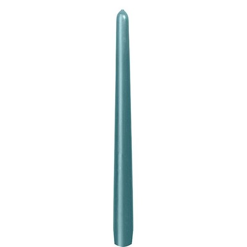 Leuchterkerzen 250x22mm / ocean teal / Duni (PACK=50 STÜCK) Produktbild Front View L