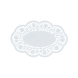 Tortenspitzen oval Rose 22x15cm (PACK=500 STÜCK) Produktbild