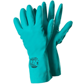 Chemikalienschutzhandschuh Nitril Gr.10 grün / angeraut Tegera 18601 Produktbild
