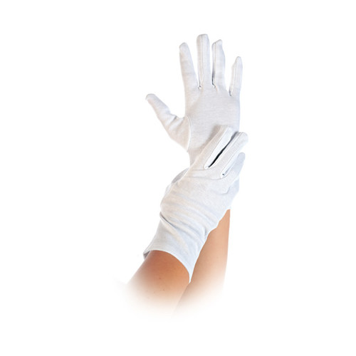 Baumwoll Mehrweghandschuhe BLANC weiß / Größe M (KTN=300 STÜCK) Produktbild Front View L