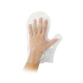 Coex PE Einweghandschuhe CleanHands Fäustling  transparent (PACK=100 STÜCK) Produktbild