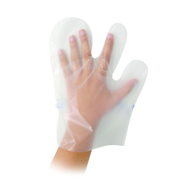 Coex PE Einweghandschuhe CleanHands 3-Finger transparent (PACK=100 STÜCK) Produktbild