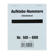 Aufklebenummern fortlaufend 501-600 selbstklebend Wolf & Appenzeller 400501 Produktbild Additional View 1 S