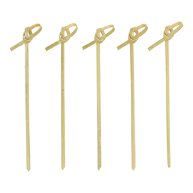 Fingerfood-Spieße / 10cm mit Knoten Bambus (KTN=1500 STÜCK) Produktbild