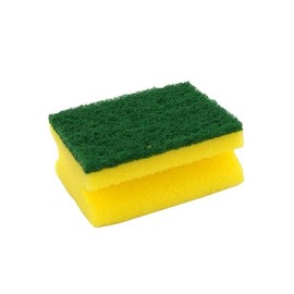 Scheuerschwamm klein SMA60 / 9x7x4,2cm / gelb-grün / CLEAN and CLEVER (PACK=6 STÜCK) Produktbild