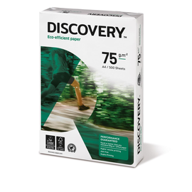 Kopierpapier Discovery A4 2-fach gelocht 75g weiß FSC EU-Ecolabel 161CIE (PACK=500 BLATT) Produktbild