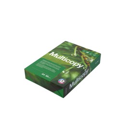 Kopierpapier MultiCopy 2-fach gelocht A4 80g weiß TCF FSC EU-Ecolabel 168CIE Nordic Ecolabel  Wood Paper Biogas (PACK=500 BLATT) Produktbild