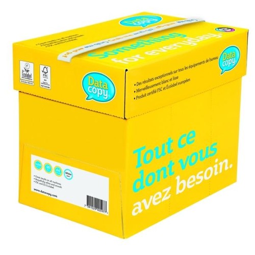 Kopierpapier Data Copy Everyday Printing A4 80g weiß holzfrei ECF FSC EU-Ecolabel 170CIE (PACK=500 BLATT) Produktbild Additional View 1 L