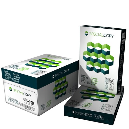 Kopierpapier Special Copy A4 80g weiß holzfrei PEFC EU-Ecolabel 150CIE (PACK=500 BLATT) Produktbild Additional View 1 L