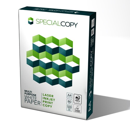 Kopierpapier Special Copy A4 80g weiß holzfrei PEFC EU-Ecolabel 150CIE (PACK=500 BLATT) Produktbild Additional View 4 L