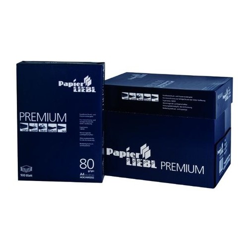 Kopierpapier 1A PAPIER LIEBL Premium A4 80g weiß (PACK=500 BLATT) Produktbild Additional View 1 L