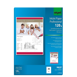 Fotopapier Inkjet A4 120g hochweiß matt Sigel IP182 (PACK=50 BLATT) Produktbild