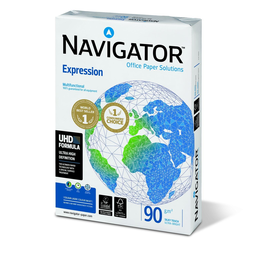 Kopierpapier Navigator Expression A4 90g weiß holzfrei FSC EU-Ecolabel 169CIE (PACK=500 BLATT) Produktbild