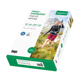 Kopierpapier Steinbeis No2 Trend White A4 80g 80er Weiße Recyconomic PCF 85CIE Blauer Engel EU-Ecolabel (PACK=500 BLATT) Produktbild