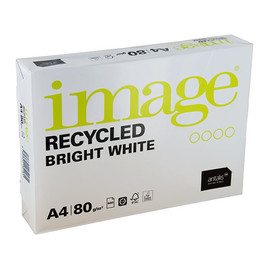 Kopierpapier Image Recycled Bright White A4 80g weiß Recycling FSC EU-Ecolabel 160CIE (PACK=500 BLATT) Produktbild