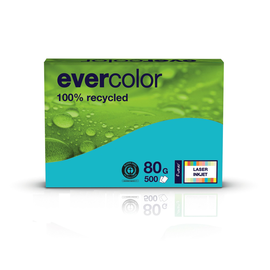 Kopierpapier Evercolor Intensiv A4 80g dunkelblau recycling FSC Blauer Engel (PACK=500 BLATT) Produktbild