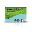 Kopierpapier Evercolor Pastell A4 80g hellblau recycling FSC Blauer Engel (PACK=500 BLATT) Produktbild