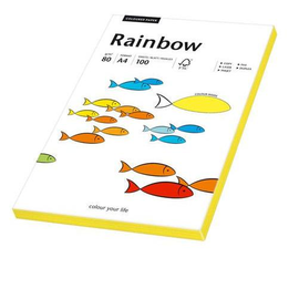 Kopierpapier tecno colors A4 80g neongelb Fluofarben (PACK=100 BLATT) Produktbild