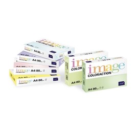 Kopierpapier Image Coloraction A4 80g sonnengelb Intensiv ECF FSC EU-Ecolabel (PACK=500 BLATT) Produktbild
