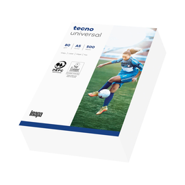 Kopierpapier tecno Universal A5 80g weiß ECF FSC EU-Ecolabel 153CIE (PACK=500 BLATT) Produktbild